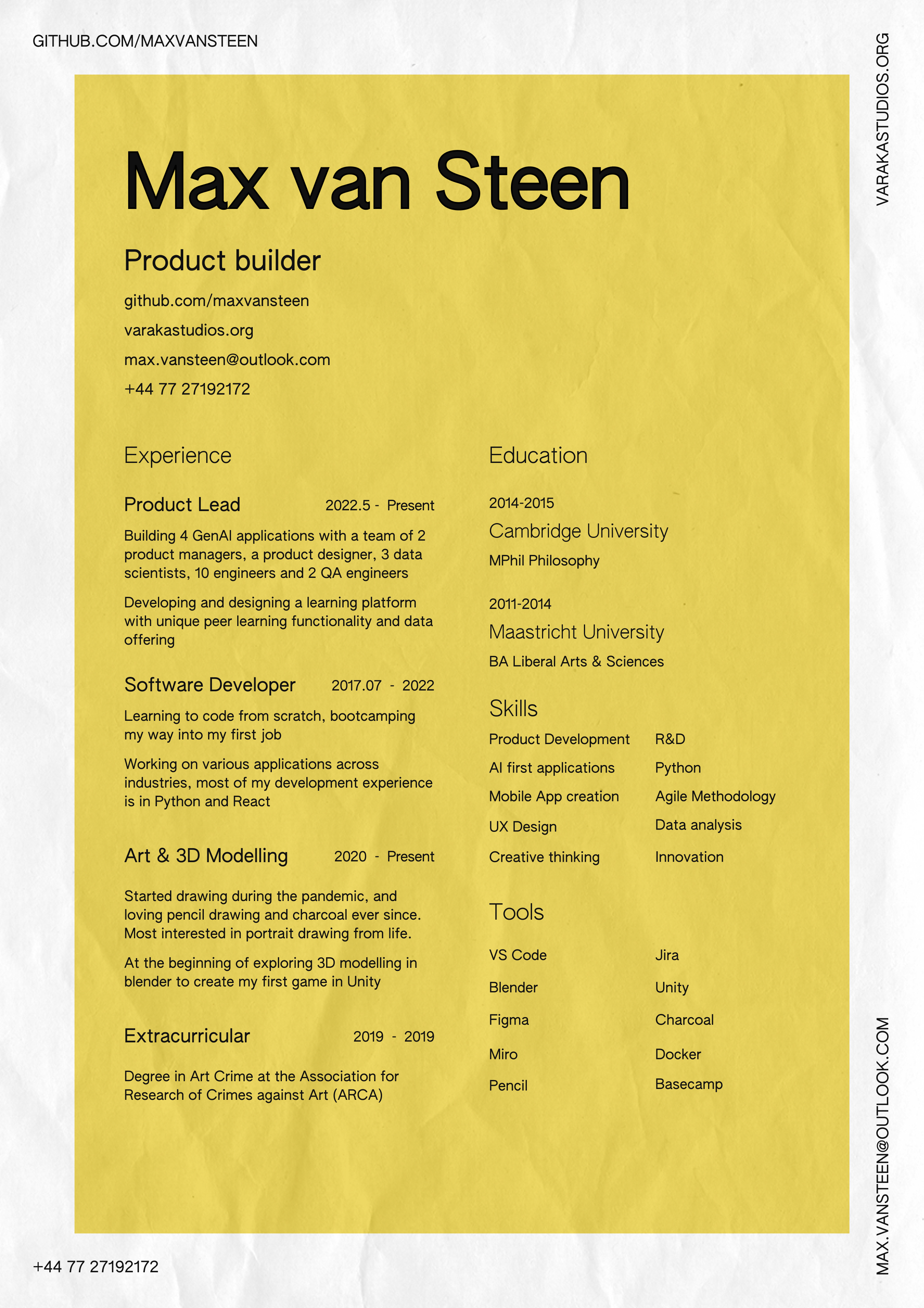 CV Max van Steen